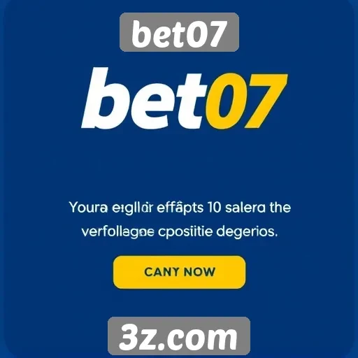 Depósitos e saques no site bet07
