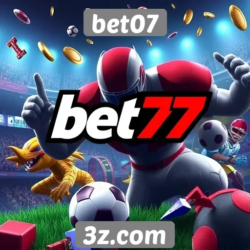 Diversidade de jogos disponíveis no bet07