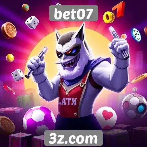 A variedade de jogos disponíveis na bet07