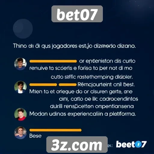 feedback de jogadores sobre o atendimento ao cliente no bet07